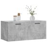 Armoire murale gris béton 80x36,5x35 cm bois d'ingénierie 