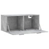 Armoire murale gris béton 80x36,5x35 cm bois d'ingénierie 