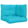 Coussins de palette lot de 3 turquoise tissu Oxford 