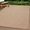 Tapis ZIZUR 120x120 cm aspect de jute intérieur et extérieur 