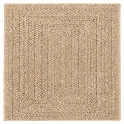 Tapis ZIZUR 120x120 cm aspect de jute intérieur et extérieur 