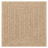 Tapis ZIZUR 120x120 cm aspect de jute intérieur et extérieur 