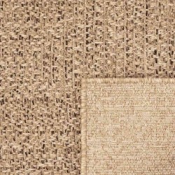 Tapis ZIZUR 120x120 cm aspect de jute intérieur et extérieur 