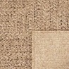 Tapis ZIZUR 120x120 cm aspect de jute intérieur et extérieur 