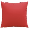 Coussins de canapé lot de 4 rouge 60x60 cm tissu 