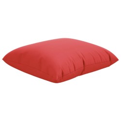 Coussins de canapé lot de 4 rouge 60x60 cm tissu 