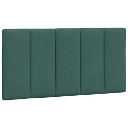 Coussin de tête de lit vert foncé 100 cm velours 
