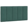 Coussin de tête de lit vert foncé 100 cm velours 