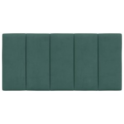 Coussin de tête de lit vert foncé 100 cm velours 