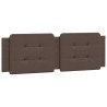 Coussin de tête de lit marron 160 cm similicuir 