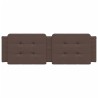 Coussin de tête de lit marron 160 cm similicuir 