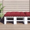 Coussin de palette rouge bordeaux 120x80x12 cm tissu 