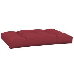 Coussin de palette rouge bordeaux 120x80x12 cm tissu 
