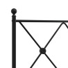 Tête de lit métal noir 137 cm 