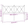 Tête de lit métal noir 137 cm 