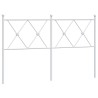 Tête de lit métal blanc 137 cm 