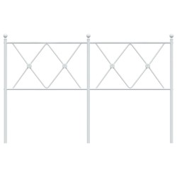 Tête de lit métal blanc 137 cm 