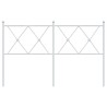 Tête de lit métal blanc 137 cm 