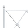 Tête de lit métal blanc 137 cm 