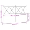 Tête de lit métal blanc 137 cm 