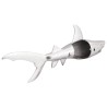 Sculpture requin Argent 68x20x24 cm Aluminium 