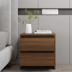 Table de chevet Chêne marron 45x34,5x44,5 cm bois d'ingénierie 
