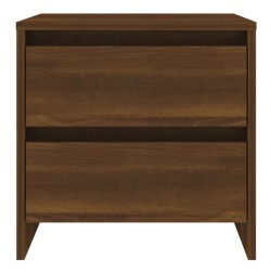 Table de chevet Chêne marron 45x34,5x44,5 cm bois d'ingénierie 