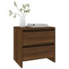 Table de chevet Chêne marron 45x34,5x44,5 cm bois d'ingénierie 