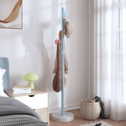 Porte-manteau bleu 172 cm fer enduit de poudre 