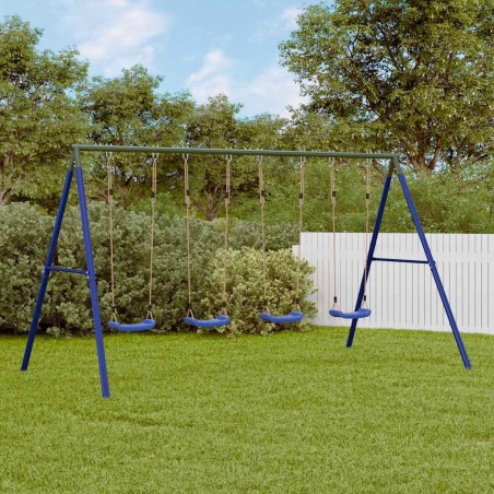 Jeu de balançoire d'extérieur avec 4 balançoires 