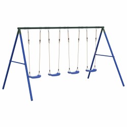 Jeu de balançoire d'extérieur avec 4 balançoires 