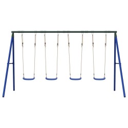 Jeu de balançoire d'extérieur avec 4 balançoires 