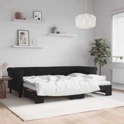 Lit de jour avec gigogne sans matelas 80x200 cm 