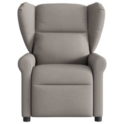 Fauteuil inclinable électrique Taupe Tissu 