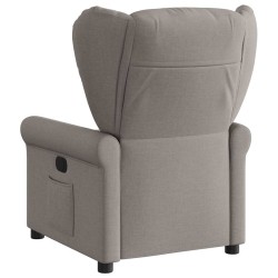 Fauteuil inclinable électrique Taupe Tissu 