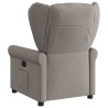 Fauteuil inclinable électrique Taupe Tissu 