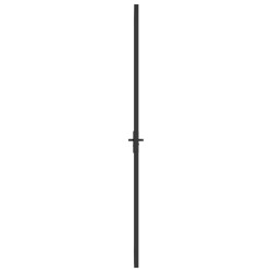 Porte intérieure 93x201,5 cm Noir Verre mat et aluminium 
