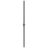 Porte intérieure 93x201,5 cm Noir Verre mat et aluminium 