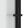 Porte intérieure 93x201,5 cm Noir Verre mat et aluminium 