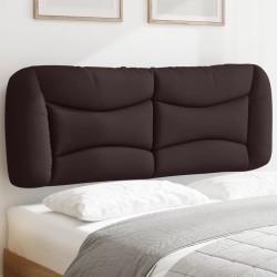 Coussin de tête de lit marron foncé 120 cm tissu 