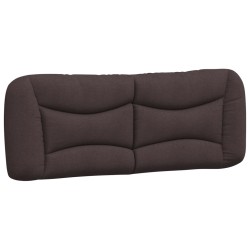 Coussin de tête de lit marron foncé 120 cm tissu 