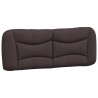 Coussin de tête de lit marron foncé 120 cm tissu 