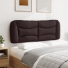 Coussin de tête de lit marron foncé 120 cm tissu 