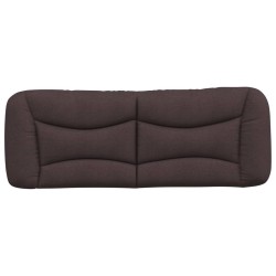 Coussin de tête de lit marron foncé 120 cm tissu 