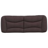 Coussin de tête de lit marron foncé 120 cm tissu 