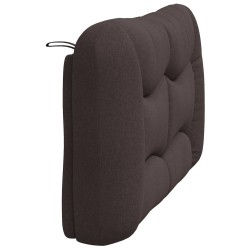Coussin de tête de lit marron foncé 120 cm tissu 
