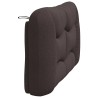 Coussin de tête de lit marron foncé 120 cm tissu 