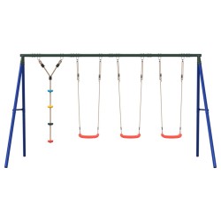 Ensemble balançoire d'extérieur balançoires et corde à disque 