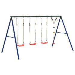 Ensemble balançoire d'extérieur balançoires et corde à disque 