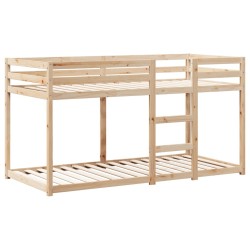 Lit superposé sans matelas 90x200 cm bois de pin massif 